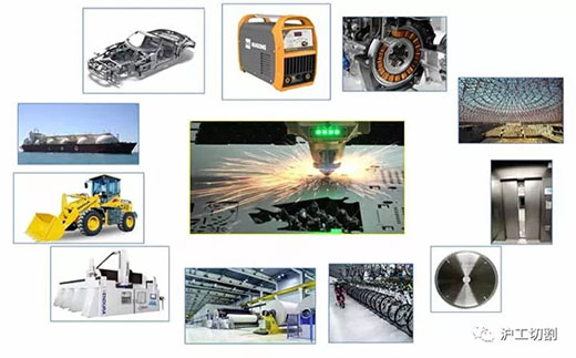 滬工10米大幅面龍門光纖激光切割機應用行業(yè)